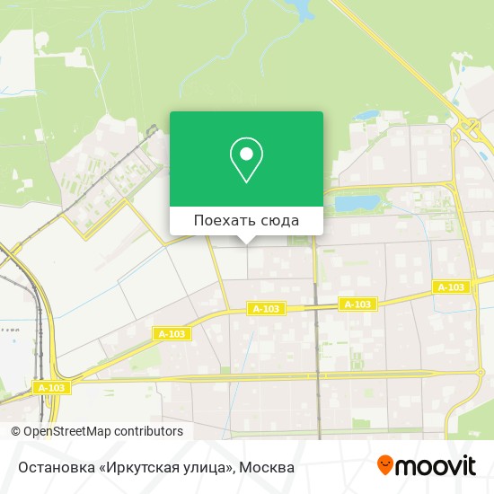 Карта Остановка «Иркутская улица»