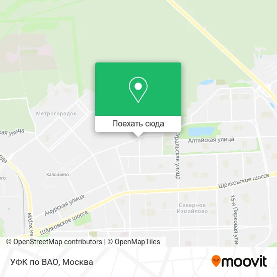Карта УФК по ВАО