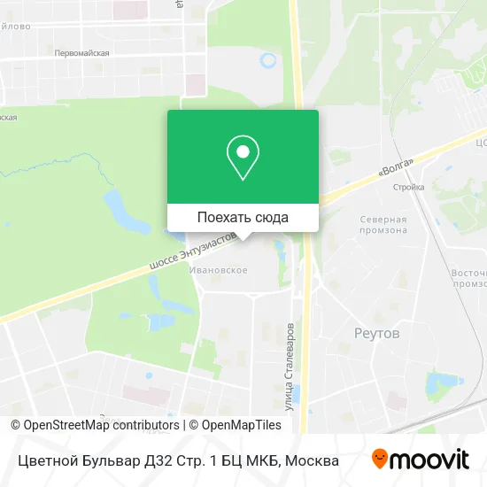 Карта Цветной Бульвар Д32 Стр. 1 БЦ МКБ