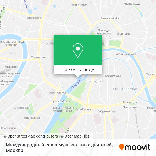 Карта Международный союз музыкальных деятелей