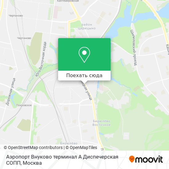 Карта Аэропорт Внуково терминал А Диспечерская СОПП