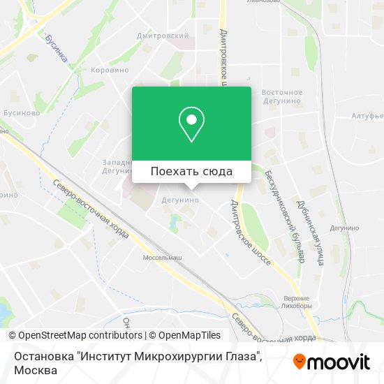 Карта Остановка "Институт Микрохирургии Глаза"