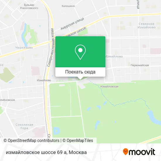 Карта измайловское шоссе 69 а