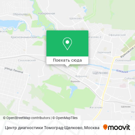 Карта Центр диагностики Томоград-Щелково