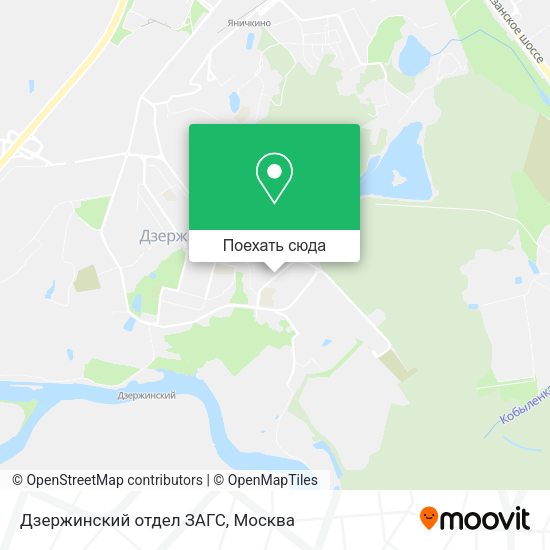 Карта Дзержинский отдел ЗАГС