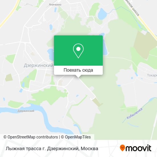 Карта Лыжная трасса г. Дзержинский