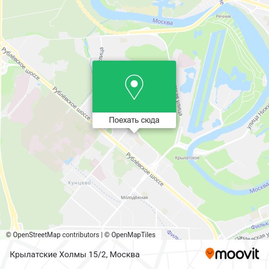 Карта Крылатские Холмы 15/2