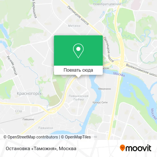 Карта Остановка «Таможня»