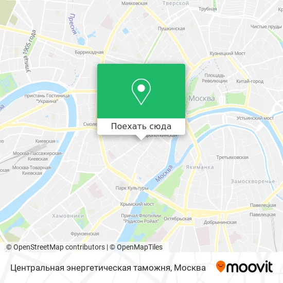Карта Центральная энергетическая таможня