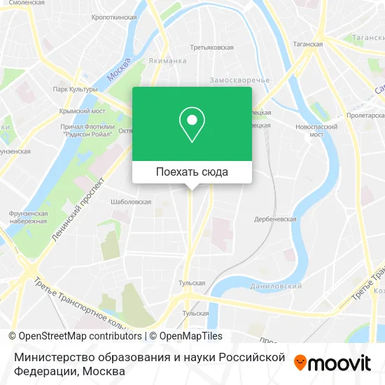 Карта Министерство образования и науки Российской Федерации