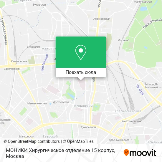 Карта МОНИКИ Хирургическое отделение 15 корпус