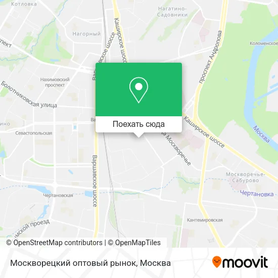 Карта Москворецкий оптовый рынок