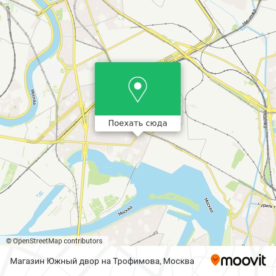 Карта Магазин Южный двор на Трофимова