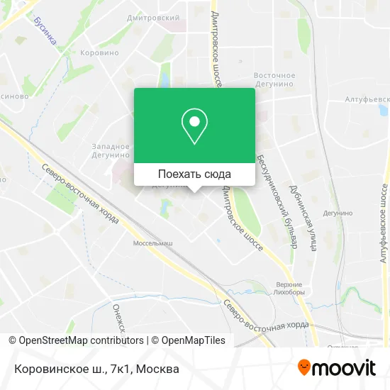 Карта Коровинское ш., 7к1