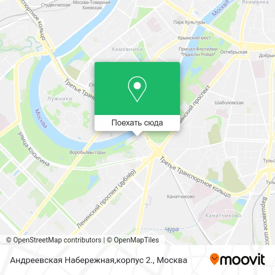 Карта Андреевская Набережная,корпус 2.