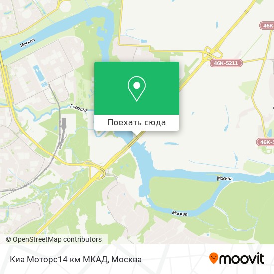 Карта Киа Моторс14 км МКАД