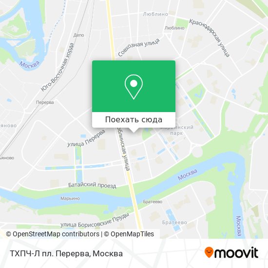 Карта ТХПЧ-Л пл. Перерва