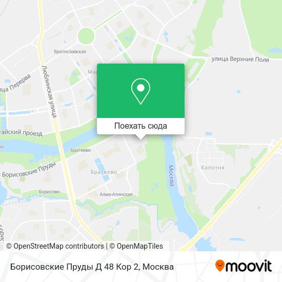 Карта Борисовские Пруды Д 48 Кор 2