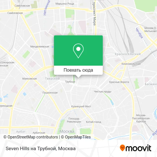 Карта Seven Hills на Трубной