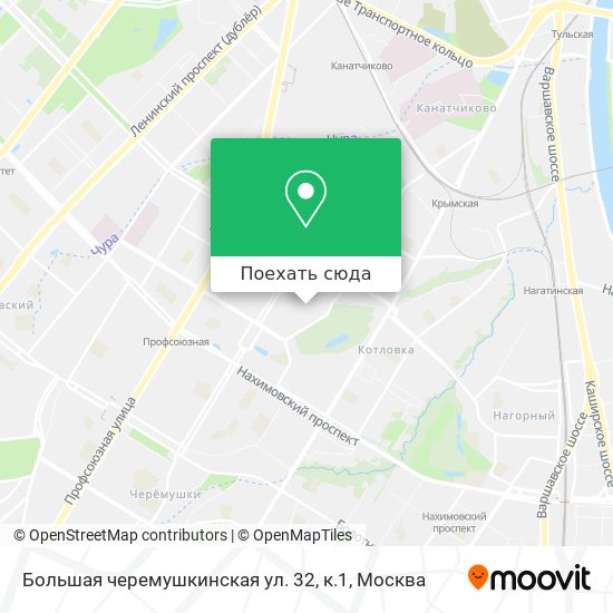 Карта Большая черемушкинская ул. 32, к.1