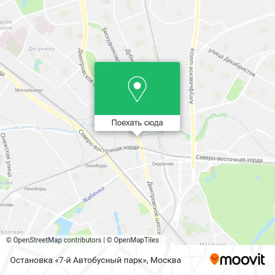 Карта Остановка «7-й Автобусный парк»