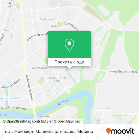 Карта ост. 7-ой мкрн Марьинского парка