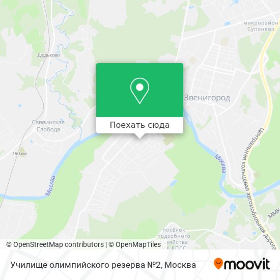 Карта Училище олимпийского резерва №2