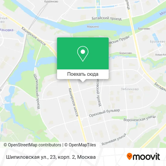 Карта Шипиловская ул., 23, корп. 2