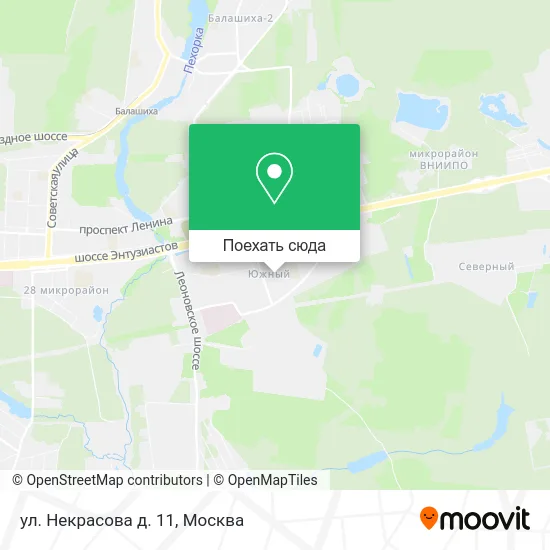 Карта ул. Некрасова д. 11