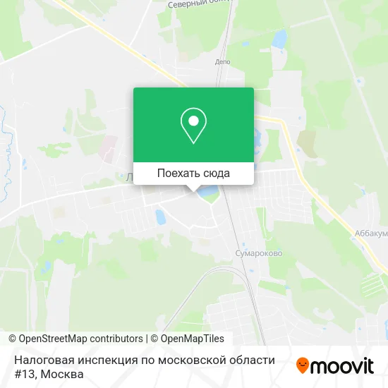 Карта Налоговая инспекция по московской области #13