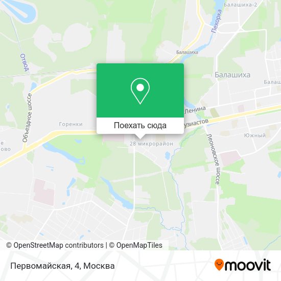 Карта Первомайская, 4