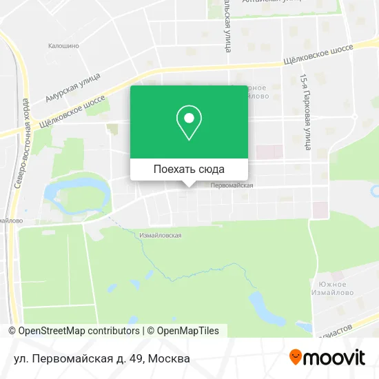 Карта ул. Первомайская д. 49