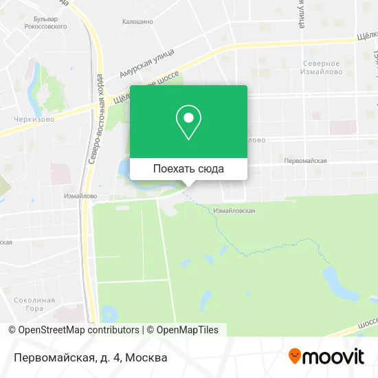 Карта Первомайская, д. 4
