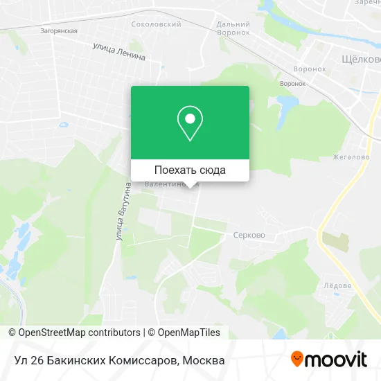 Карта Ул 26 Бакинских Комиссаров