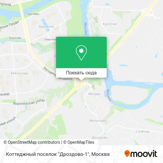 Карта Коттеджный поселок "Дроздово-1"