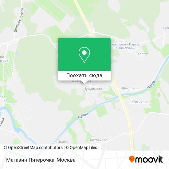 Карта Магазин Пятерочка