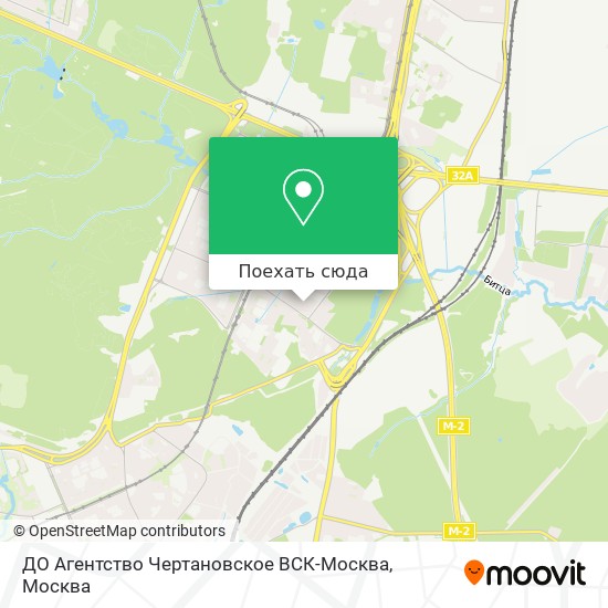Карта ДО Агентство Чертановское ВСК-Москва