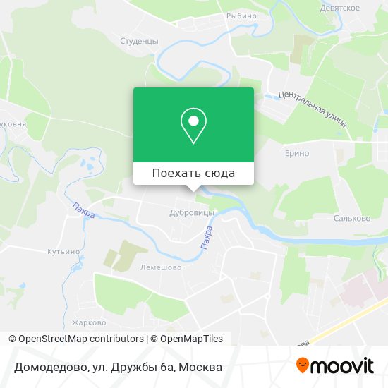 Карта Домодедово, ул. Дружбы 6а