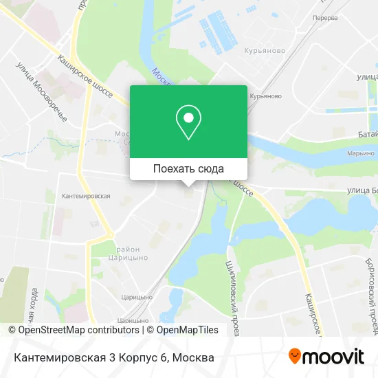 Карта Кантемировская 3 Корпус 6