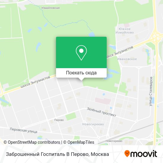 Карта Заброшенный Госпиталь В Перово