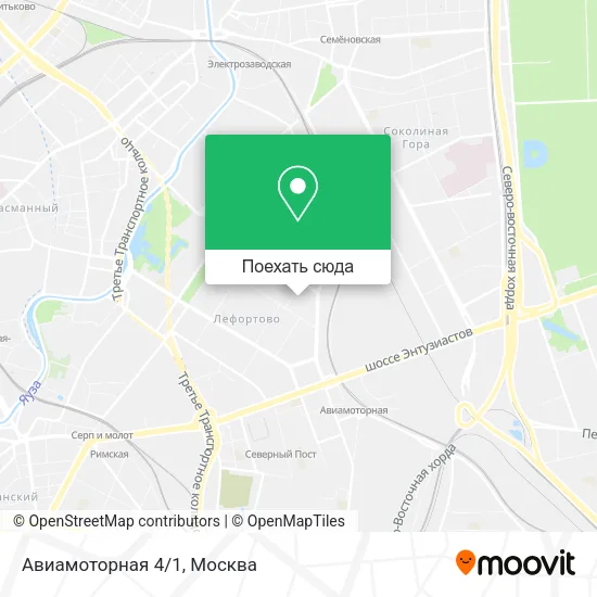 Карта Авиамоторная 4/1
