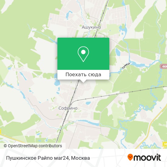 Карта Пушкинское Райпо маг24