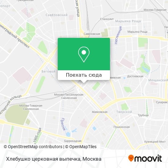 Карта Хлебушко церковная выпечка