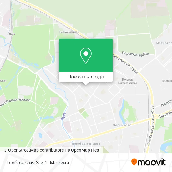 Карта Глебовская 3 к.1