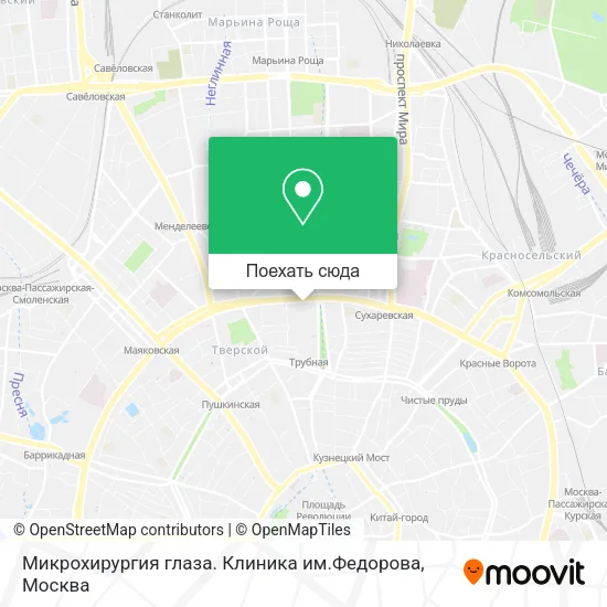 Карта Микрохирургия глаза. Клиника им.Федорова