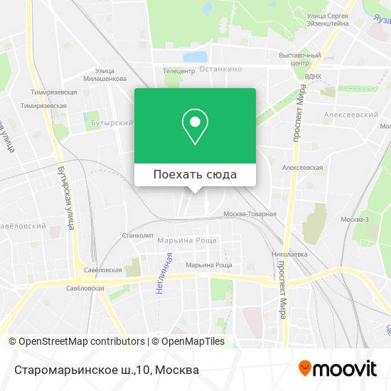 Карта Старомарьинское ш.,10