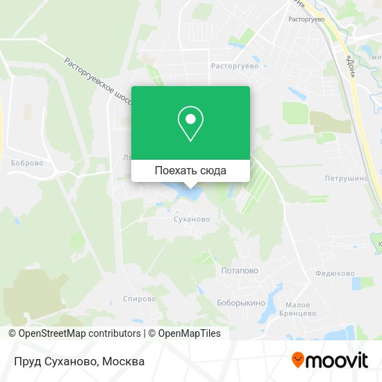 Карта Пруд Суханово