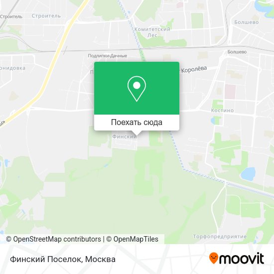Карта Финский Поселок
