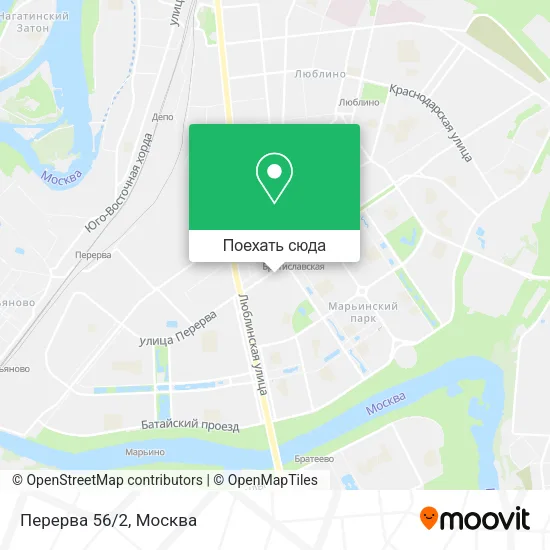 Карта Перерва 56/2