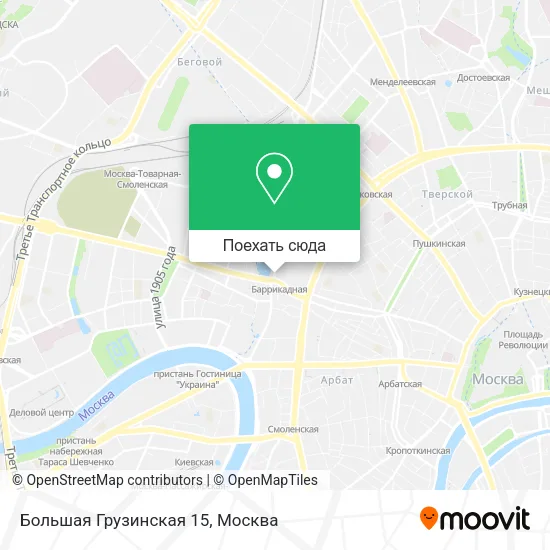 Карта Большая Грузинская 15